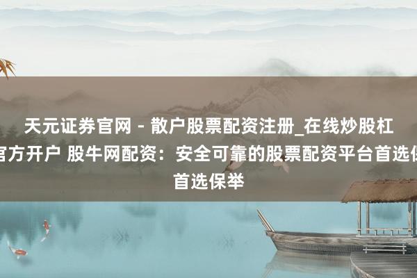 天元证券官网 - 散户股票配资注册_在线炒股杠杆官方开户 股牛网配资：安全可靠的股票配资平台首选保举