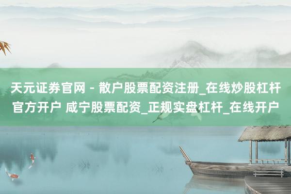 天元证券官网 - 散户股票配资注册_在线炒股杠杆官方开户 咸宁股票配资_正规实盘杠杆_在线开户